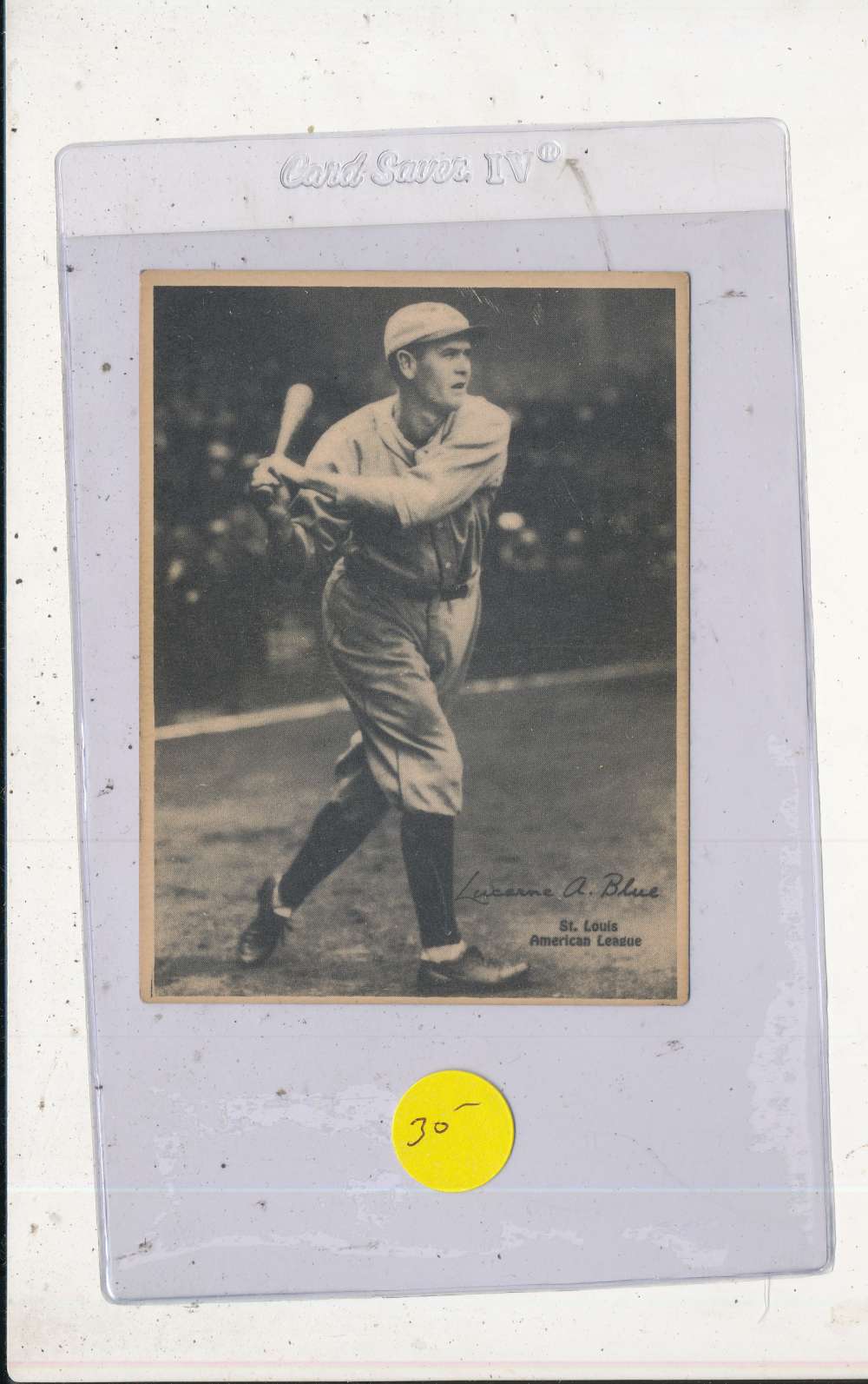 1929 Kashin r316 card ex Lucerne Blue St. Louis Browns