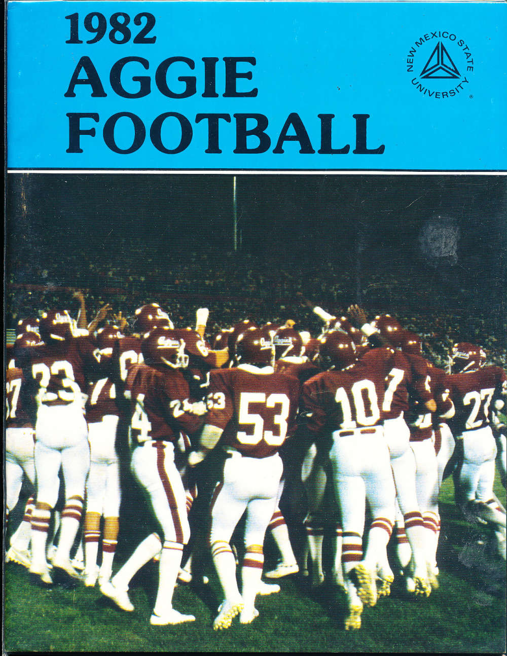1982 New Mexico State Football Guide a6 bx66