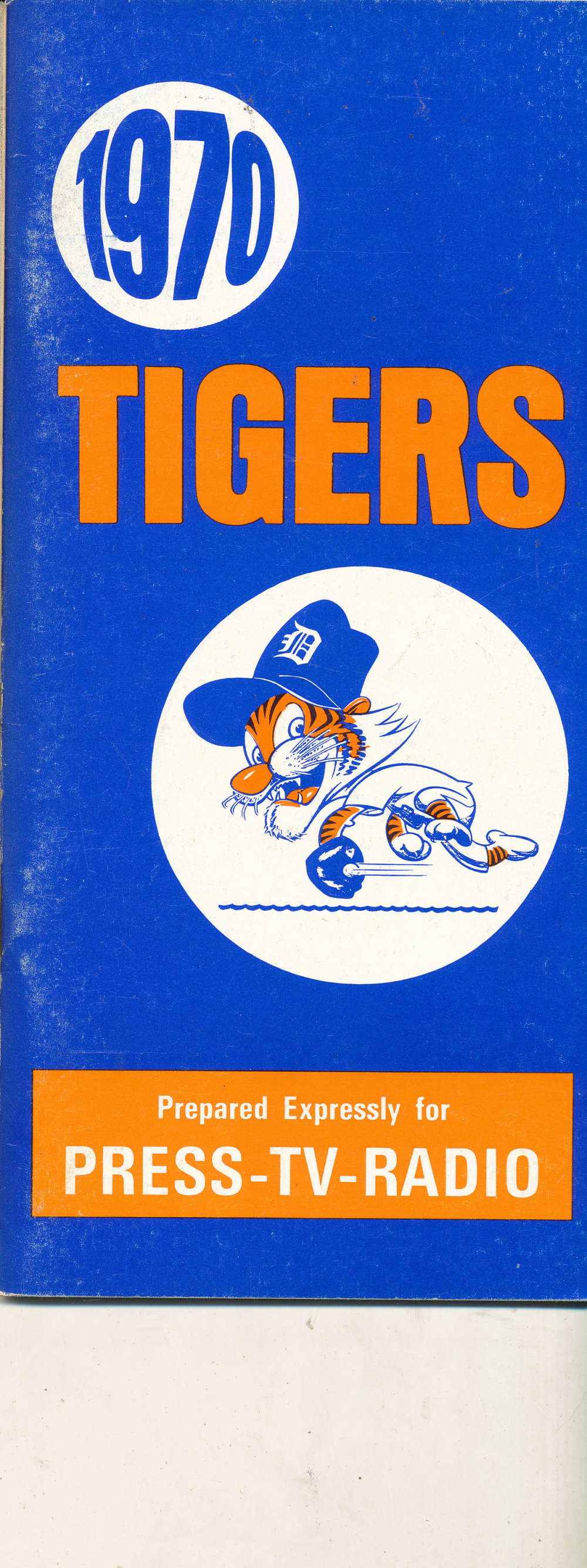 1970 Detroit Tigers Press Media Guide em bxguide