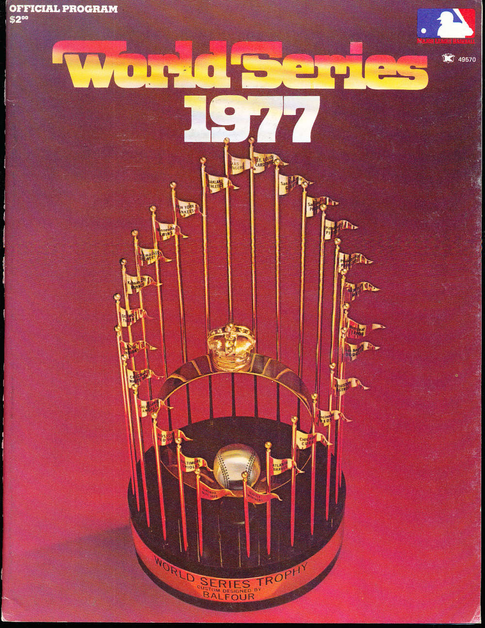 1977 World Series Program em unscored