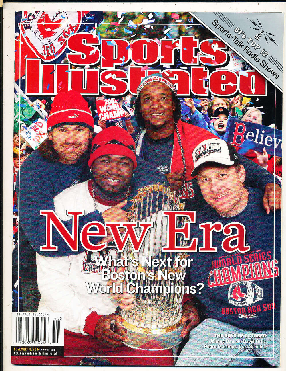 11/8 2004 David Ortiz Red Sox  Sports Illustrated mint no label