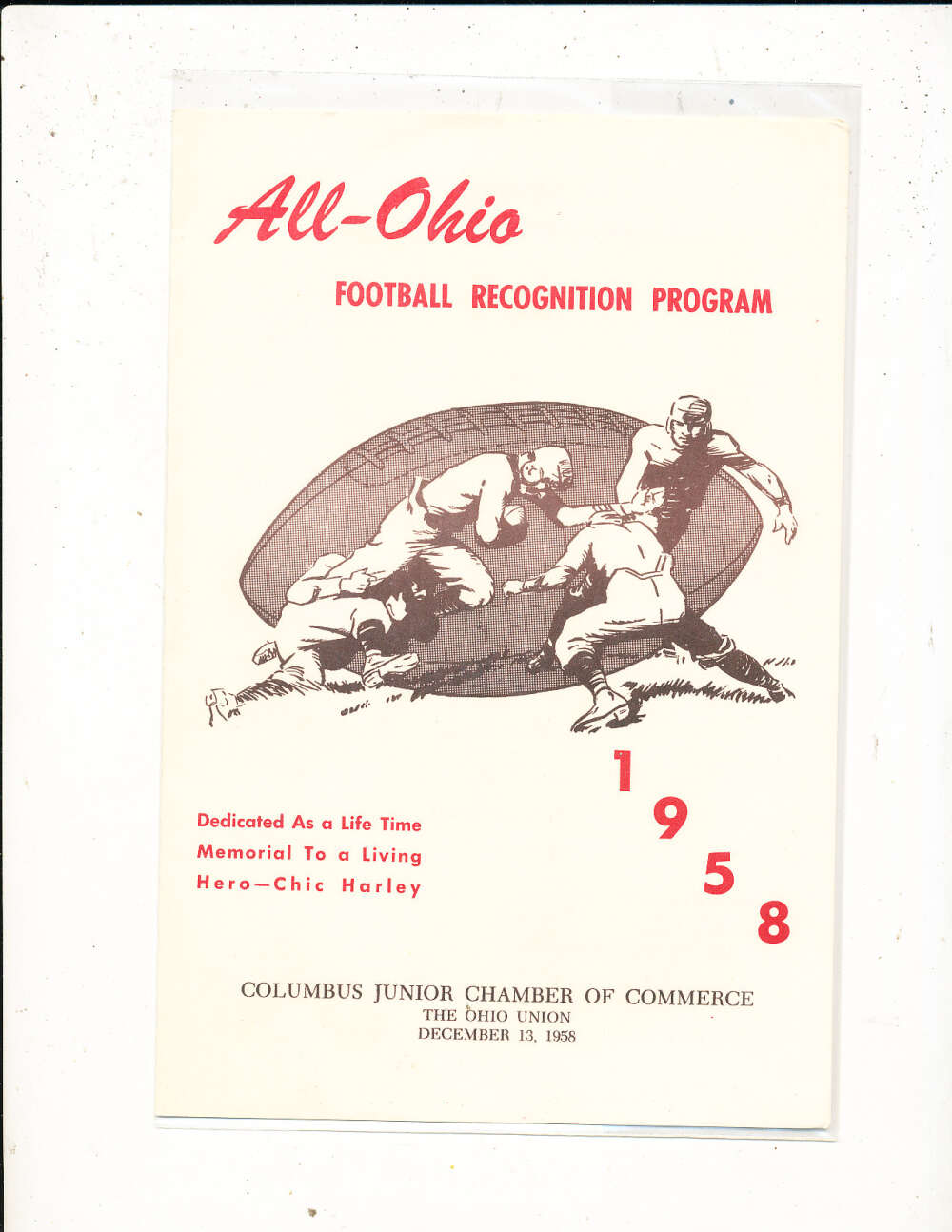 12/13 1958 All Ohio High School Football Recognition Program 