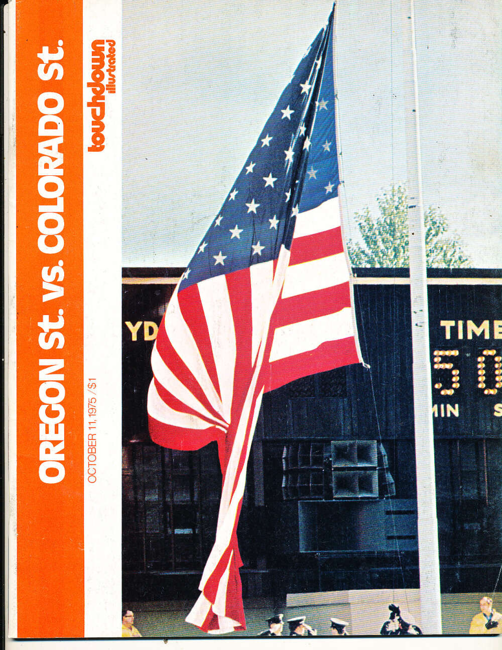 10/11 1975 Oregon state vs Colorado State football program cfbx17