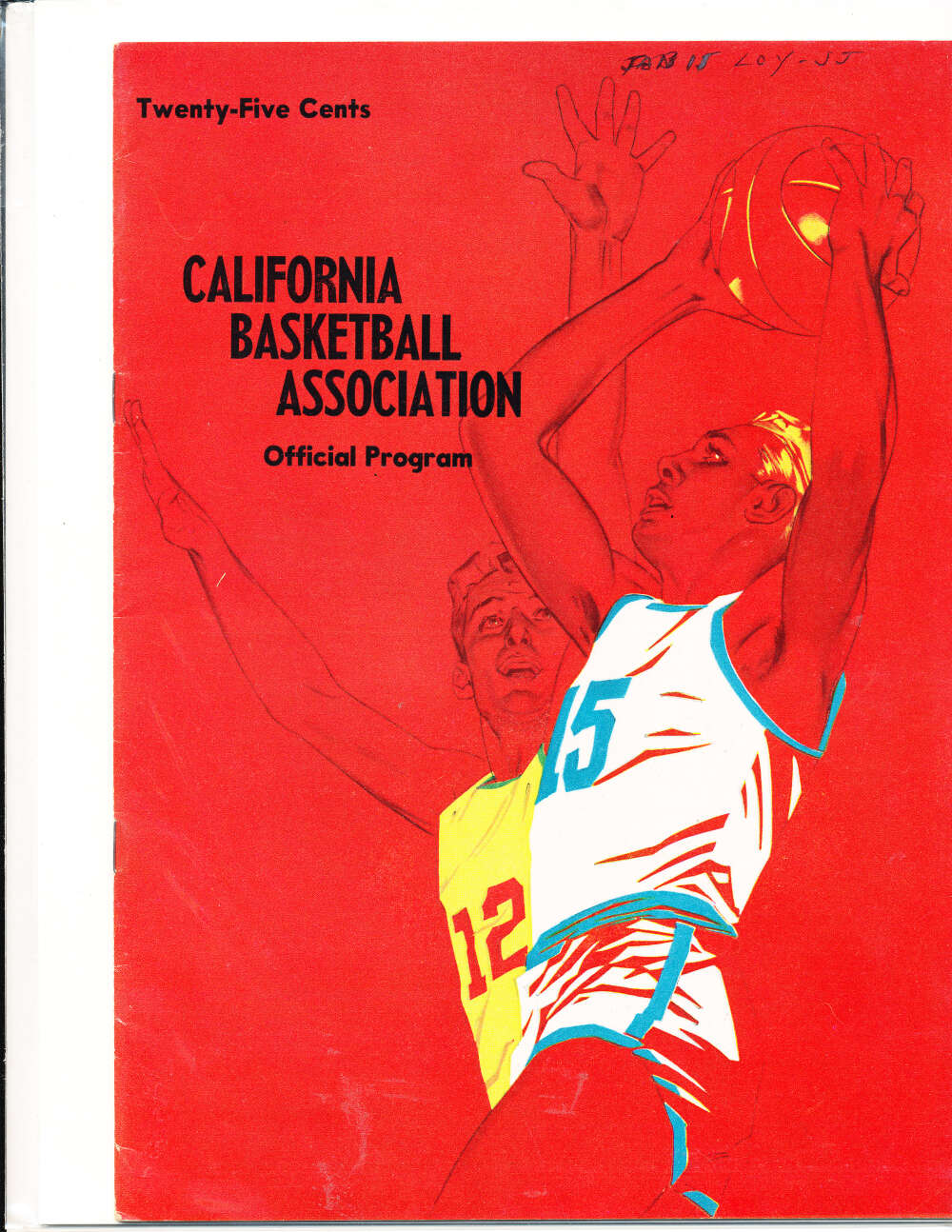 1/13 1957 Loyola vs San Jose state basketball program bck1