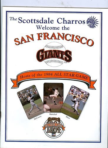 1984  San Francisco Giants Spring Training program bxprog1