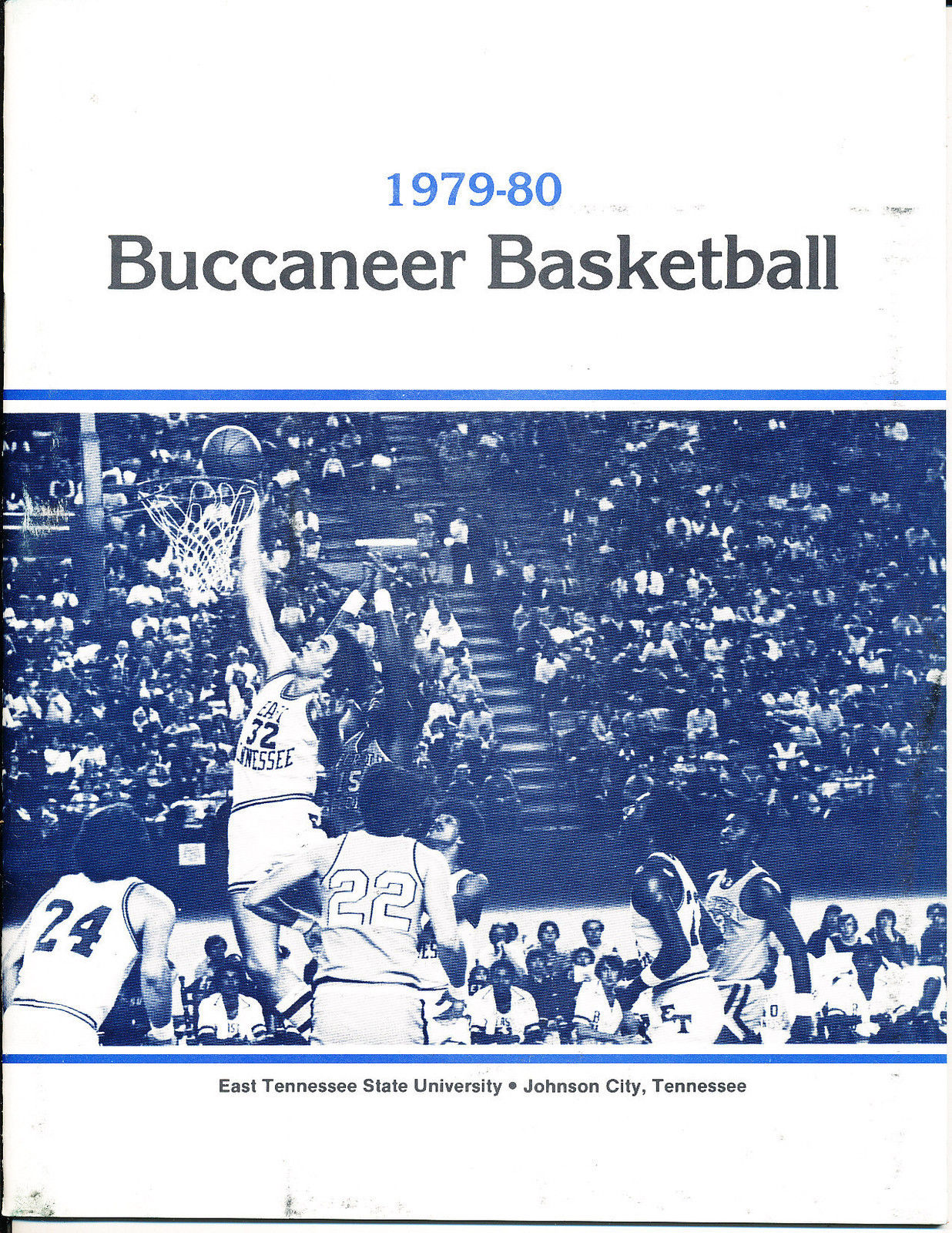 1979 - 1980 East Tennessee State Basketball Press Media Guide bkbx15