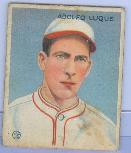 1933 Goudey 209 Adolfo Luque New York Giants vg