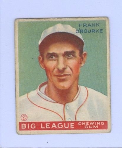 1933 Goudey 87 Frank O'Rourke Milwaukee Brewers