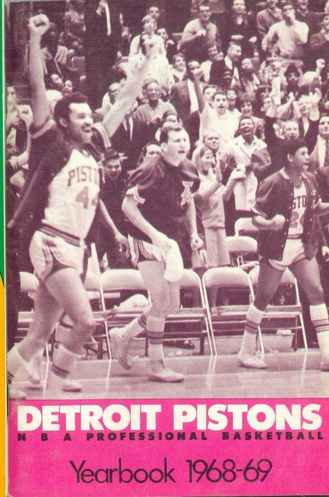 1968 - 1969 Detroit Pistons yearbook Media Press Guide NBAmg1