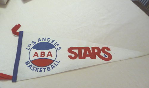 1969 Los Angeles Stars ABA American Basketball Association pennant bx4