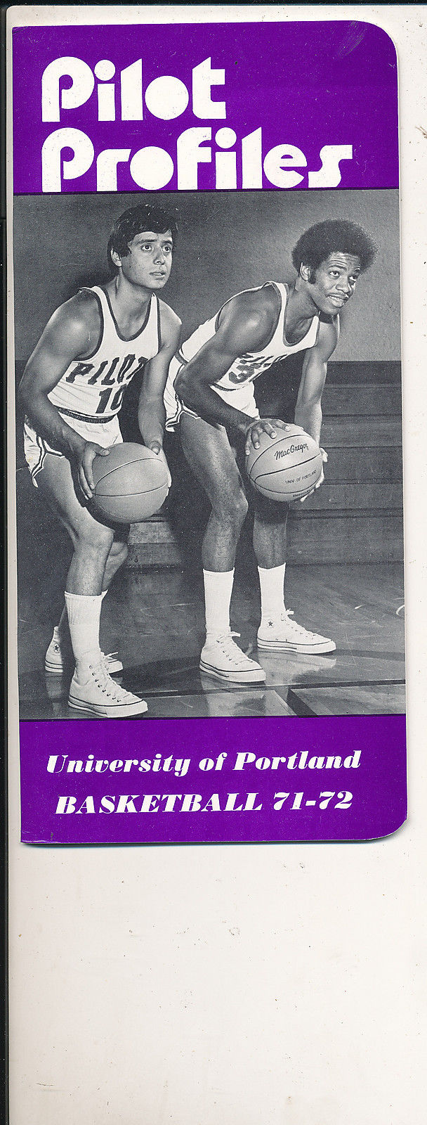 1971 - 1972 Portland  Basketball press Media guide bkbx7