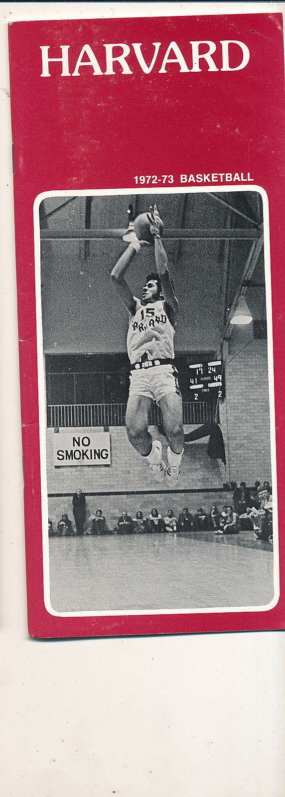 1972 - 1973 Harvard University Basketball press Media guide bkbx8